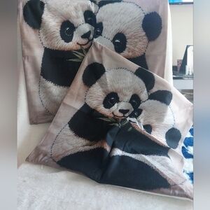 Precious Panda 2D Print Cushion Covers (Set of 2) non-Embroidery
